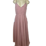 Mia Joy Women’s Dusty Pink Sleeveless Spaghetti Strap Midi Dress Sz S - New