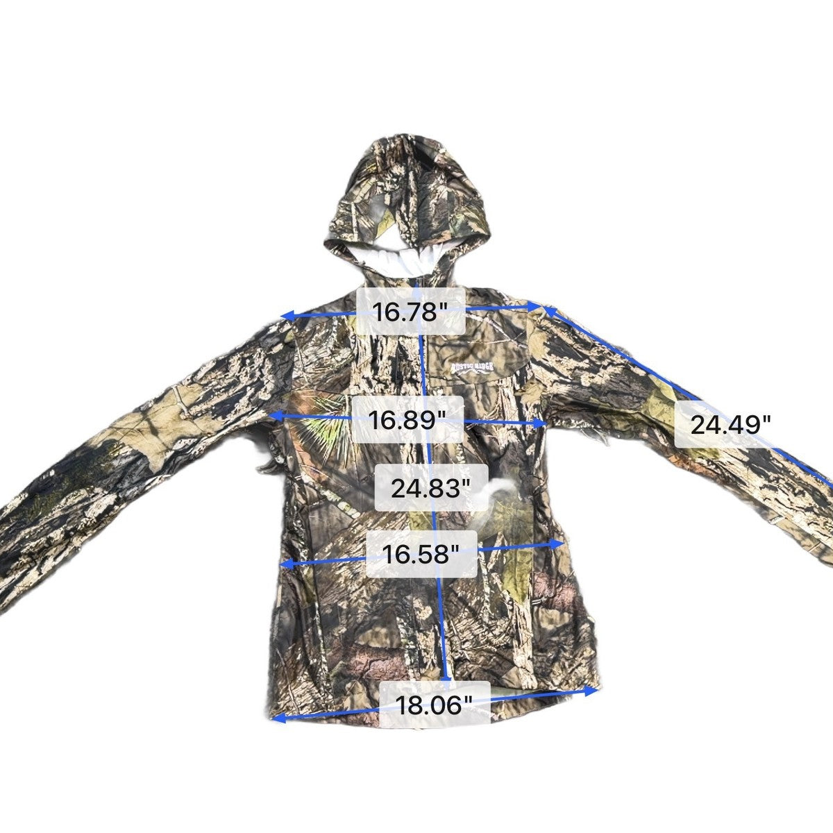 Rustic Ridge Womens Camouflage Hooded Outdoor Jacket Lightweight Durable Sz XS