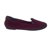 Veittes Women’s Burgundy Woven Slip-On Casual Ballet Flats Size 11W
