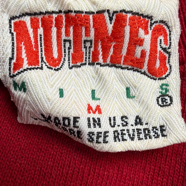 Nutmeg Mills Mens Red Washington Redskins Crewneck Sweatshirt Size M