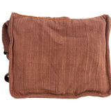 Kathmandu Imports Women's Brown Peace Symbol Embroidered Crossbody Bag Sz M