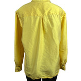 Neiman Marcus Exclusive Yellow Blouse Long Sleeve Button-Up Style
