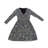 Maggy London Womens Multicolor Long-Sleeve A-Line Midi Dress US Size 6