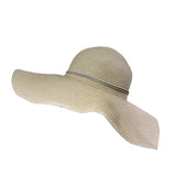 Sakkas Womens Yellow Paper Straw Wide Brim Sun Hat W/ Adjustable Flower Accents