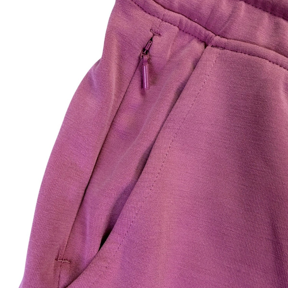 Athleta Womens Purple Cotton Blend Sweatshirt & Elastic Waist Jogger Set Sz XS