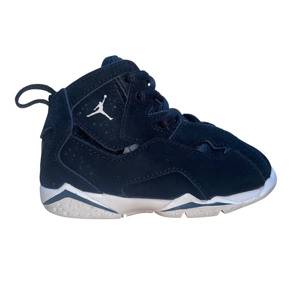 Air Jordan Kids Black Suede Sneakers Lace-Up Basketball Shoes Size 7C