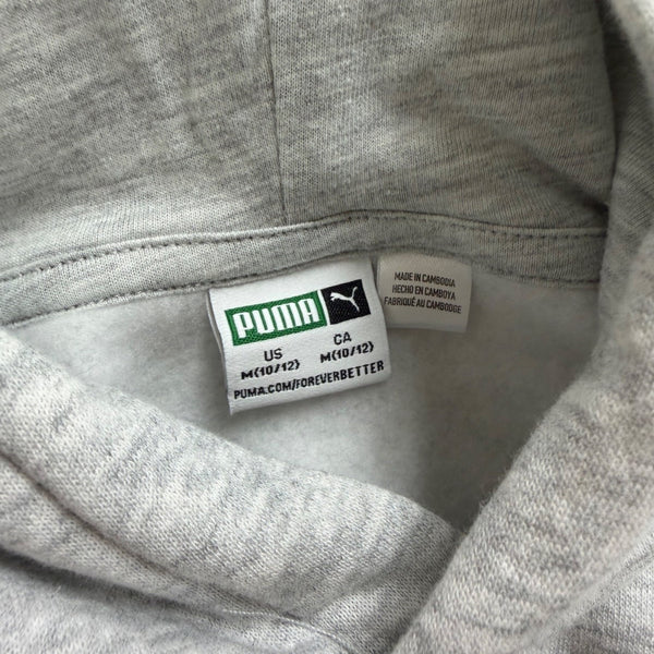 Puma Youth Gray Hoodie & Sweatpants Set Casual Wear Logo Matching Sz M(10/12)