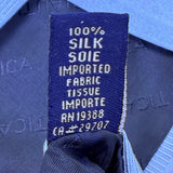 Nautica Mens Blue 100% Silk Striped Pattern Tie Classic Formal Design