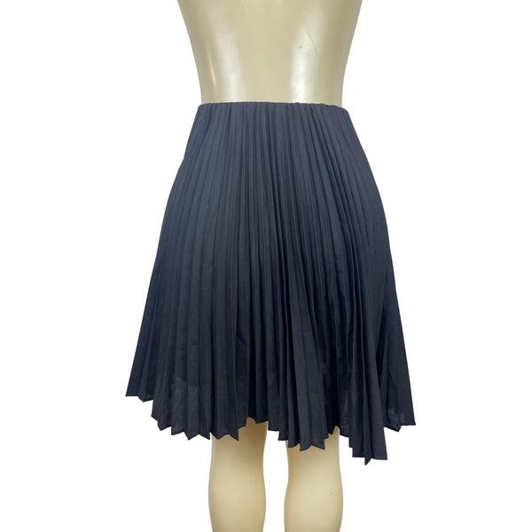 Banana Republic Women's Accordion Black Elastic Waist Skirt Sz L - NWT
