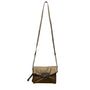 Nine West Women’s Bronze Faux Leather With Crossbody Strap Clutch Bag