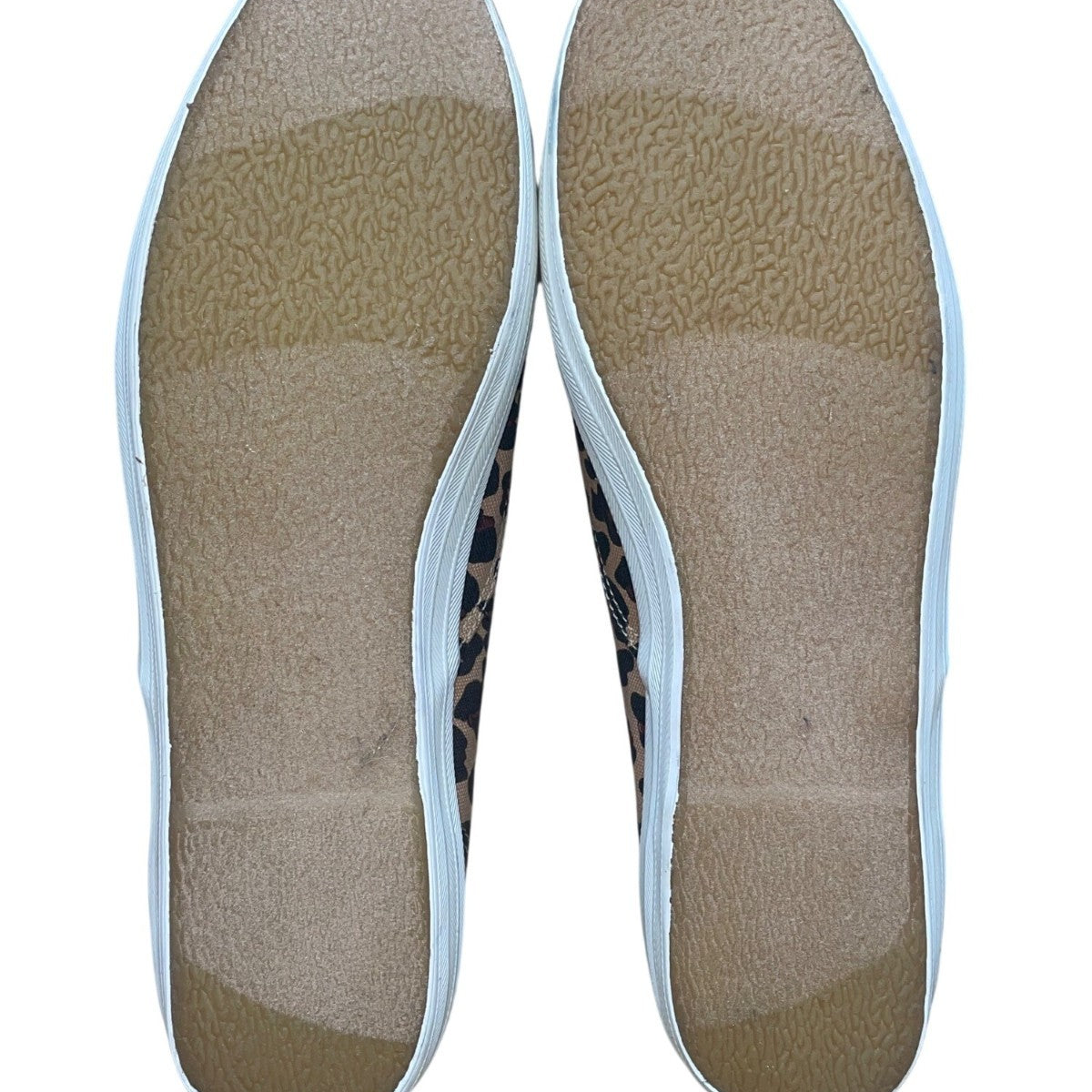 Keds Women’s Brown Leopard Print Cushioned Slip-On Canvas Sneakers Size 10