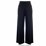 Tarse Womens Black Wide-Leg High-Waist Lounge Pants Size L