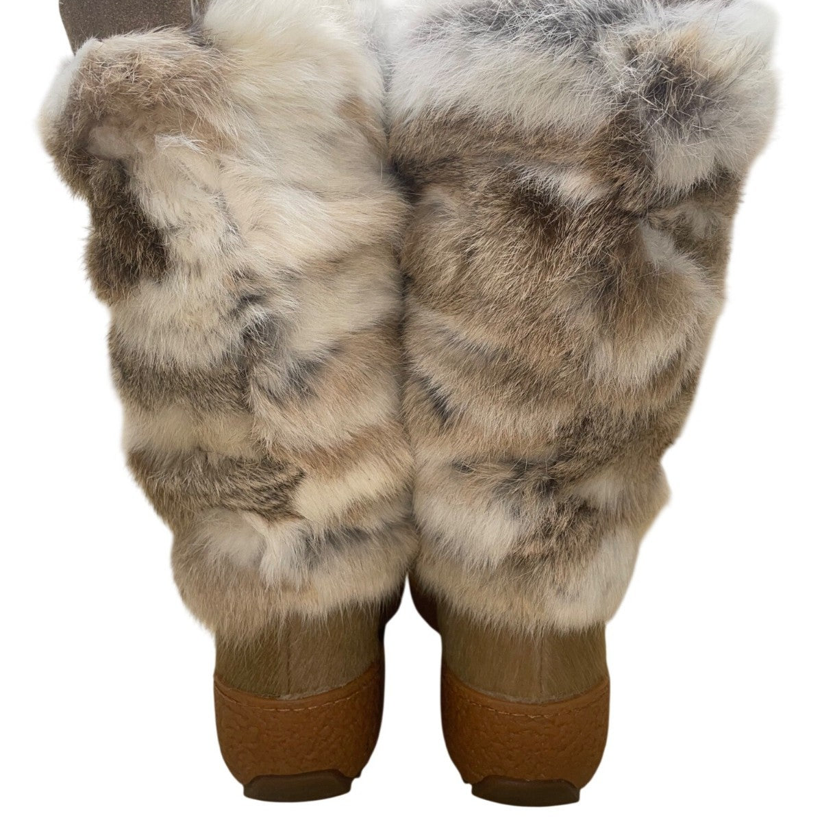 Pajar Women’s Brown & White Fur Knee High Winter Boots Size 40