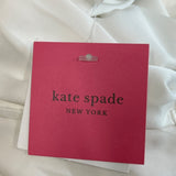 Kate Spade New York White Mrs. Embroidered Initials Bathrobe Sz L/XL - New