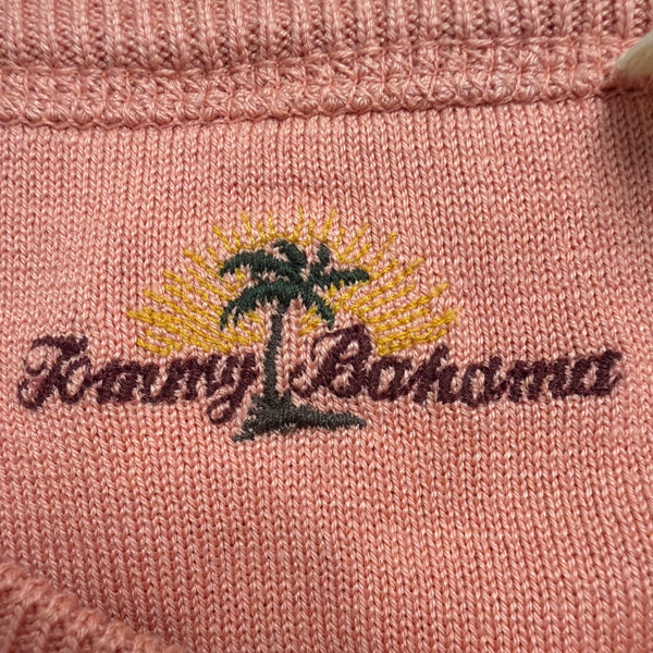 Tommy Bahama Womens Pink Button-Down Cardigan Sweater Size M