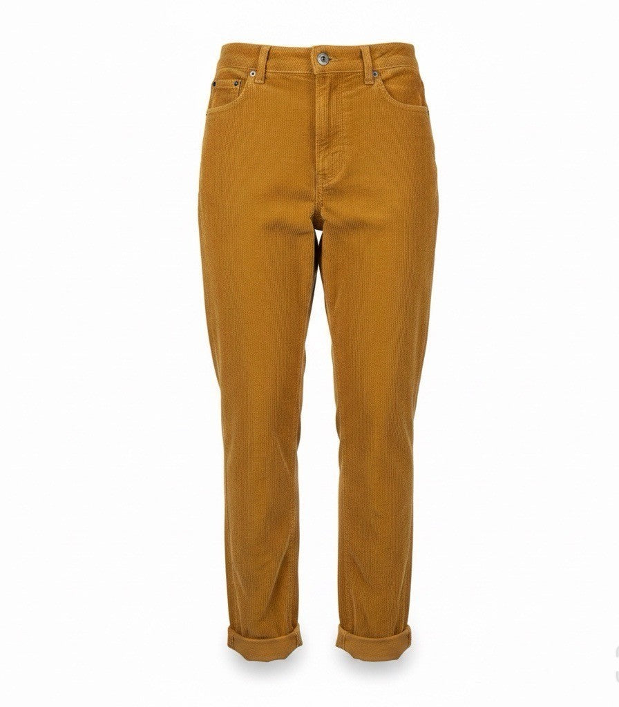 American Eagle Womens Mustard Yellow Corduroy Super Stretch Pants Size 0 R