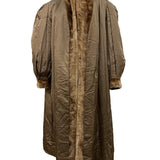 Vintage Gartenhaus Brown Long Fur Coat for Women