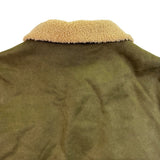 Carhartt Women’s Olive Green Sherpa-Lined Jacket Button Front Dual Pockets Sz XL