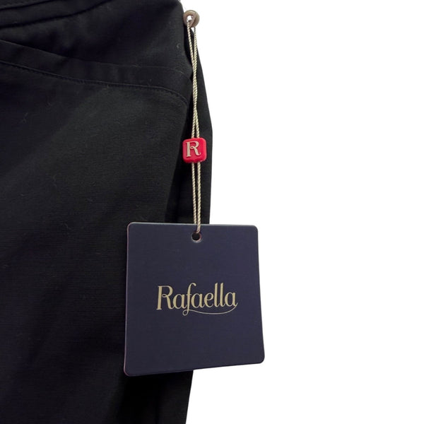 Rafaella Womens Black Curvy Fit Straight Leg Dress Pants Stretch Sz 16W