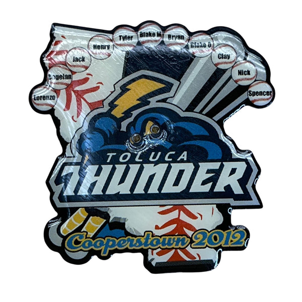 Toluca Thunder Cooperstown 2012 Pin Player Names Baseball Collectible Design