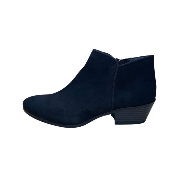 Style & Co Women’s Black Faux Suede Wileyyf Ankle Booties Size 7M