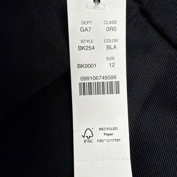 J.Crew Womens Black Lyocell Dress Pants Slim Fit Tailored Design Sz 12