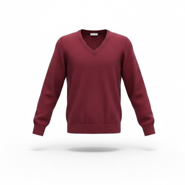 Gap Womens Red Wool V-Neck Sweater Stretch Fit Simple Design Durable Warm Sz L