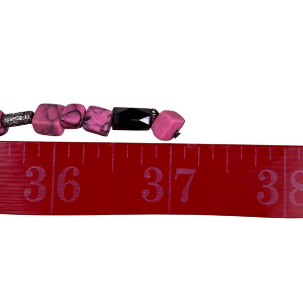 Pink Multistone Womens Convertible Necklace/Bracelet Magnetic Clasp  Handmade