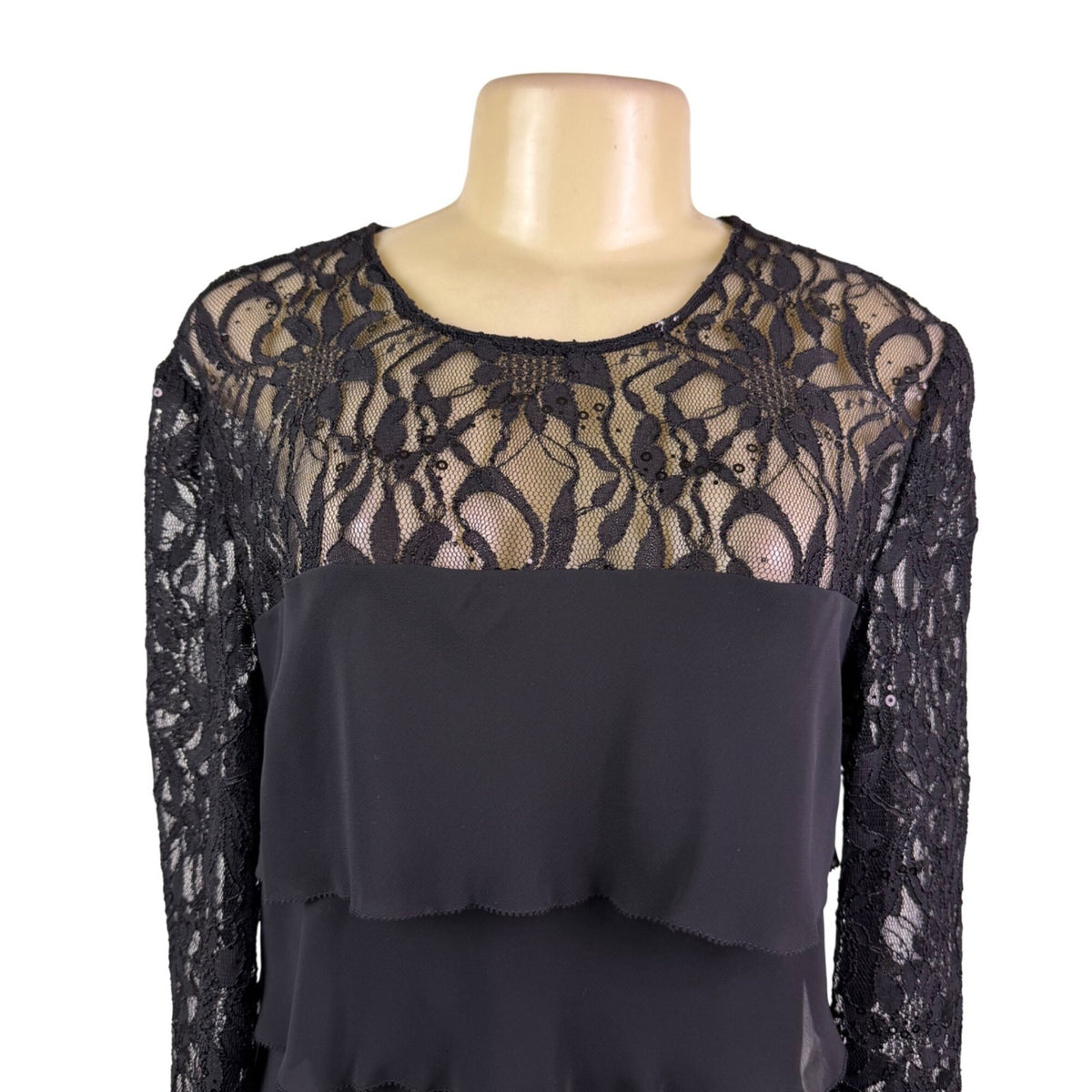 Alex Evenings Womens Tiered Dress Evening Wear Size 12