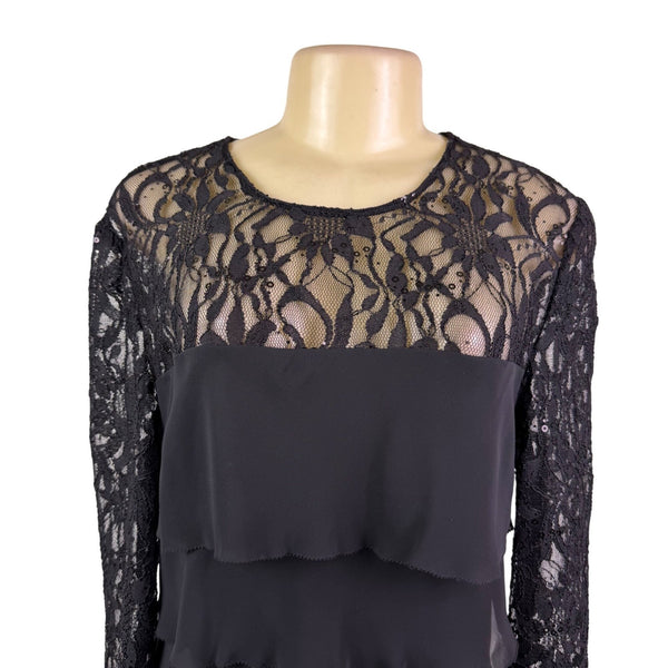 Alex Evenings Womens Tiered Dress Evening Wear Size 12