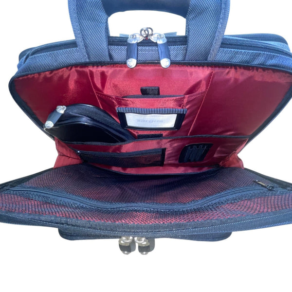 Targus Men’s Blue Nylon With Multiple Compartments Slim Briefcase Laptop Bag