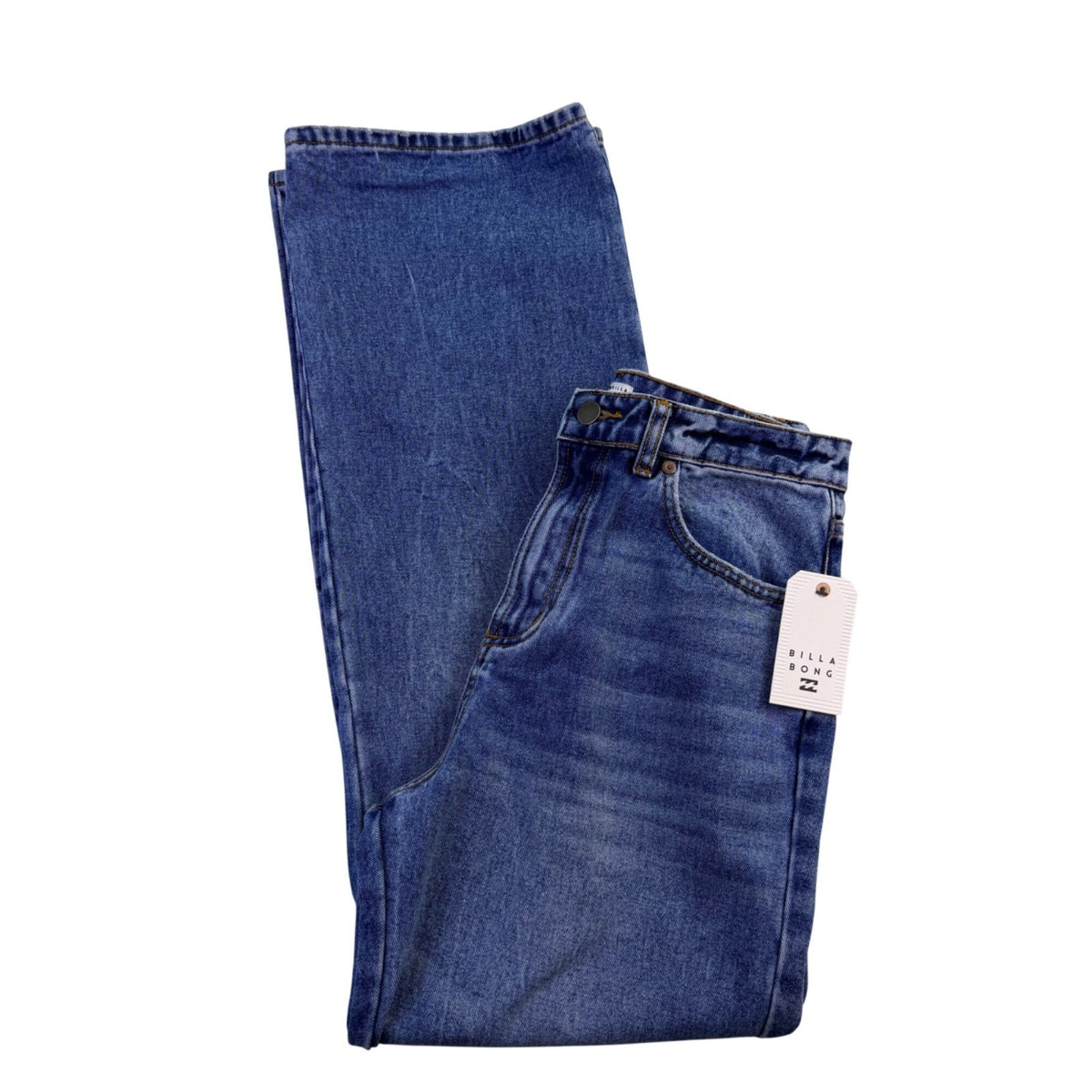 Billabong Womens Blue Denim High Waist Wide Leg Jeans Size 27