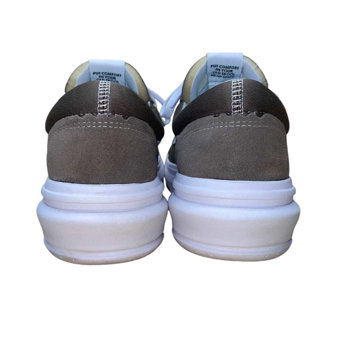 Vans Men’s Green & White Suede Canvas Low-Top Skateboarding Sneakers Size 11