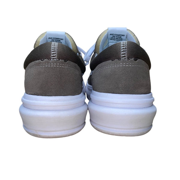 Vans Men’s Green & White Suede Canvas Low-Top Skateboarding Sneakers Size 11