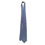 Lauren Ralph Lauren Mens Navy Cotton Blend Plaid Hand Finished Tie 3.5