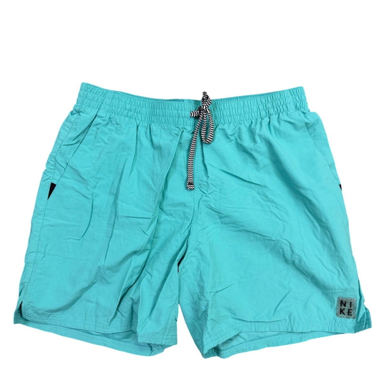 Nike Mens Aqua Swim Shorts With Drawstring & Mesh Lining Elastic Waistband Sz XL