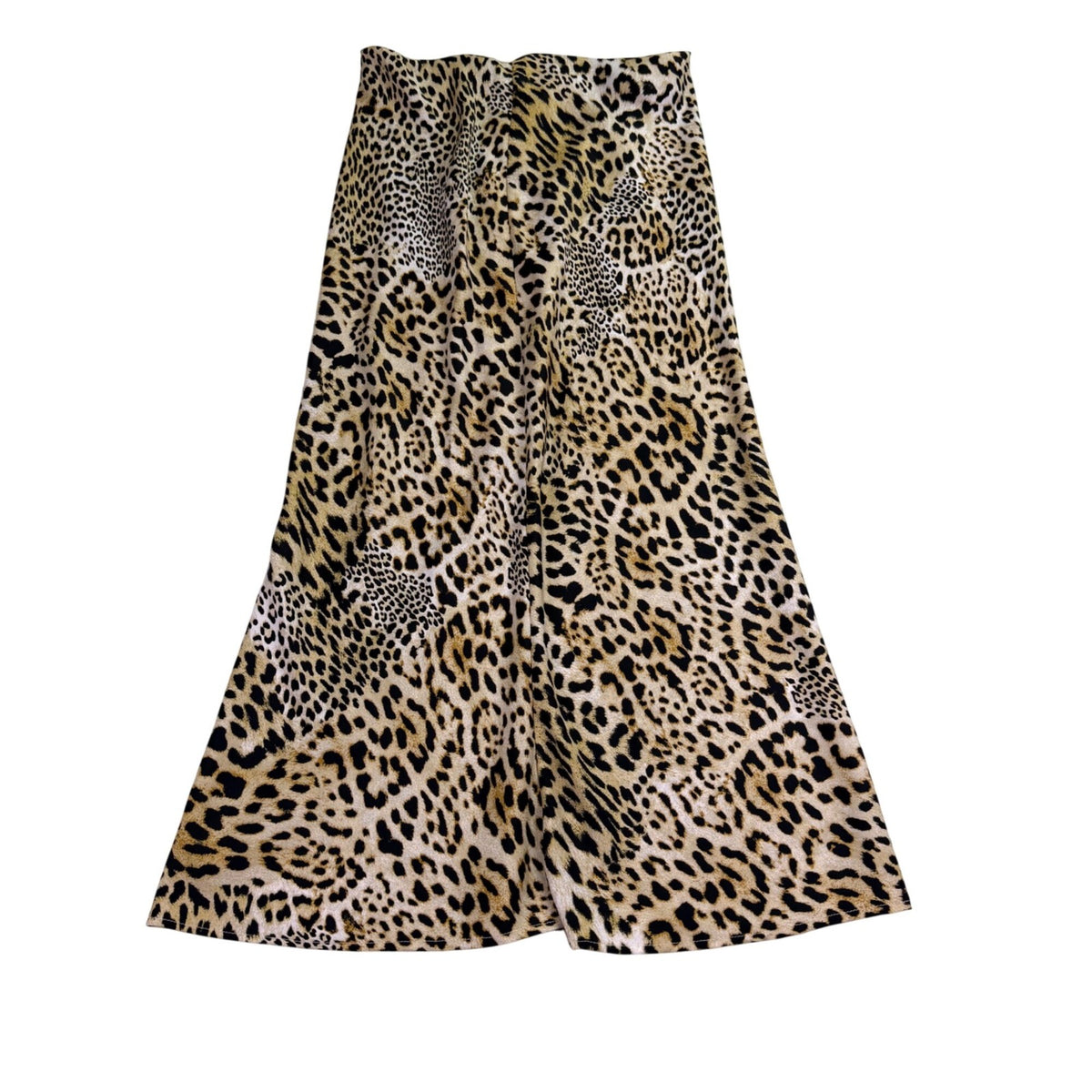 Zara Womens Animal Print Maxi Skirt Leopard Pattern Neutral Colors Sz XS 