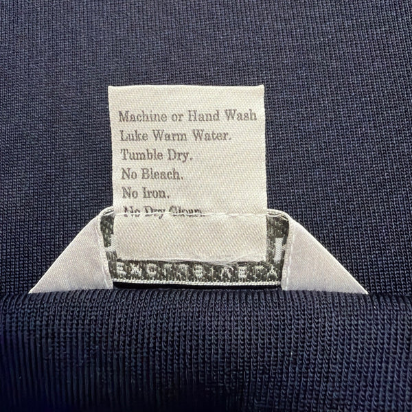 Exclusively Misook Women’s Navy Blue Acrylic Pencil Skirt Petite Stretch Size S