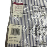 Vtg Arrow Bradstreet Mens Navy White Stripe Long Sleeve Shirt  Sz 15 1/2 - New