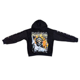 Rockstar Original Mens Black Graphic Hoodie With Bold Skull Design Sz M
