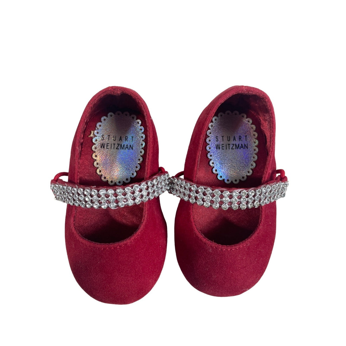 Stuart Witzman Baby Toddlers Sugar Ballerina Burgundy Shoes Sz 2