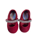 Stuart Witzman Baby Toddlers Sugar Ballerina Burgundy Shoes Sz 2