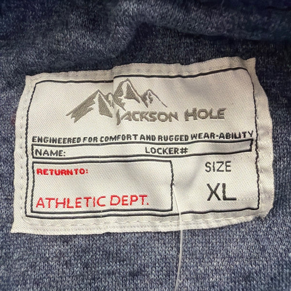 Jackson Hole Mens Navy Blue Zip-Up Hoodie Sweatshirt Workwear Sz XL