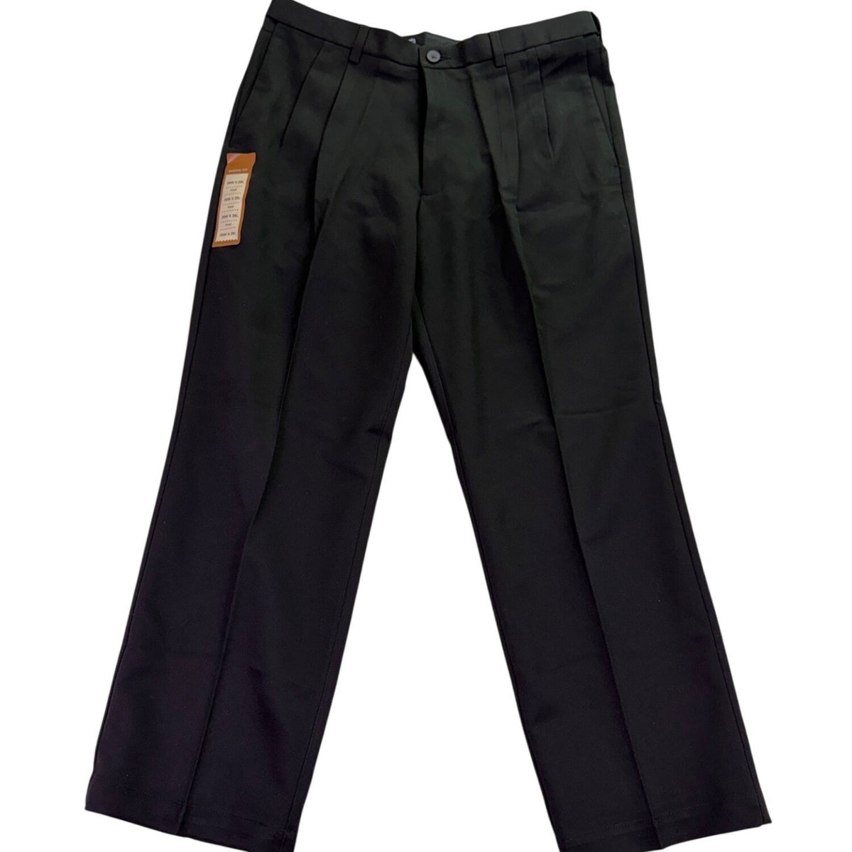 Haggar Mens Black Classic Fit Pleated Cool 18 Dress Pants Size 36W x 29L