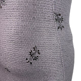 St. John Women’s Silver Sheath Metallic Dress Embroidered Short Sleeve Sz 12