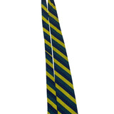 Vintage Brooks Brothers Yellow & Green Striped Silk Tie Woven In England