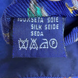 Blue Silk Duck Print Necktie Classic Design Vintage Rare Collectible