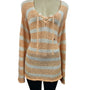 G.H Bass & Co. Women’s Peach and White Sweater  Sz XL NWT
