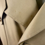 Vintage Christian D Mens Beige Trench Coat  Belted Classic Size 44R