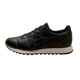 Asics Men’s Black Leather Lace-Up Cushioned Sole Casual Running Sneakers Size 13